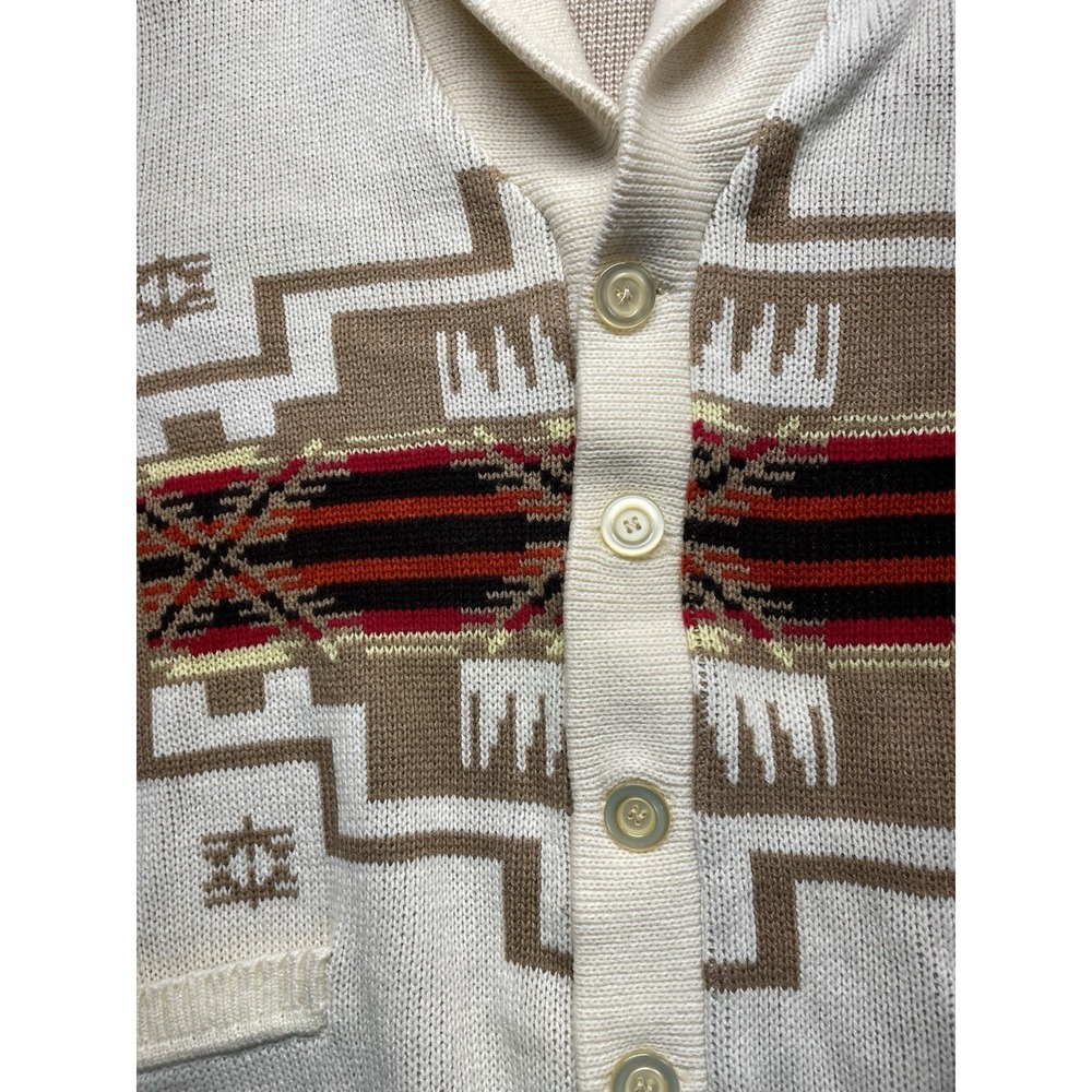 Vintage KP Collection Aztec Cardigan Sweater Men's XL EUC - Picture 2 of 9